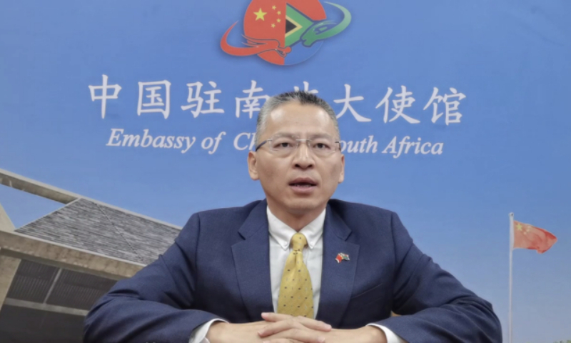 li xudong, the educational counsellor of the embassy of china in south africa, attends the 4th africanizing the art of acupuncture international webinar 2024 on sunday. screenshot from the webinar